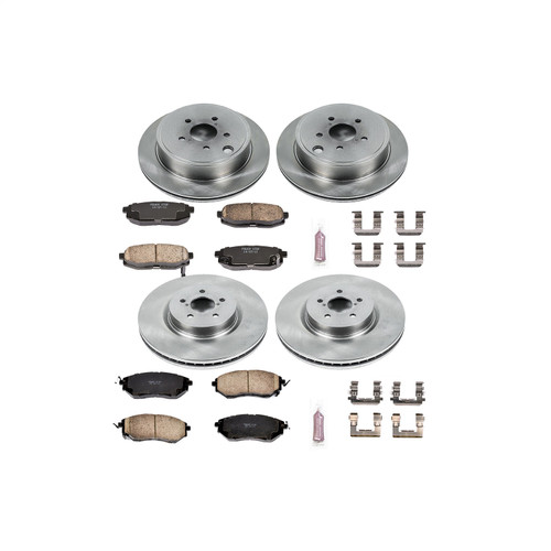 PowerStop KOE5830 - Power Stop 10-14 Subaru Legacy Front & Rear Autospecialty Brake Kit