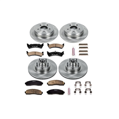PowerStop KOE5594 - Power Stop 01-02 Ford Explorer Sport Front & Rear Autospecialty Brake Kit