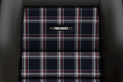 Recaro 088.00.0B28-01 - Classic LX Seat - Black Leather/Classic Checkered Fabric