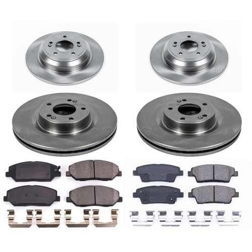 PowerStop KOE5923 - Power Stop 10-11 Hyundai Genesis Front & Rear Autospecialty Brake Kit