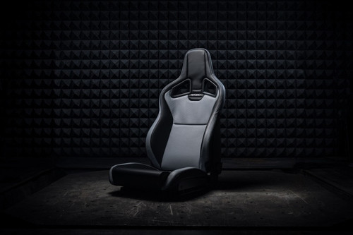 Recaro 414.1OR.3206 - Cross Sportster ORV Driver Seat - Black Vinyl/Grey Vinyl
