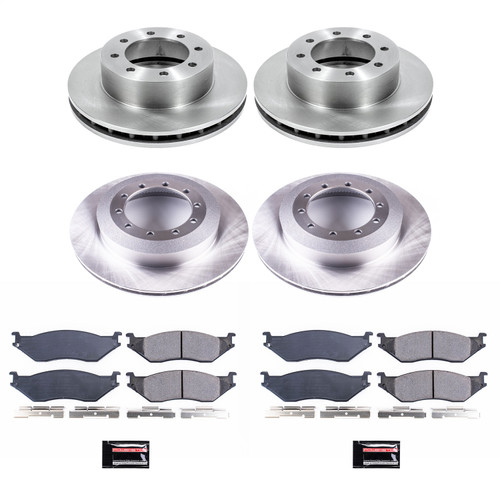 PowerStop KOE6408 - Power Stop 02-04 Ford F-550 Super Duty Front & Rear Autospecialty Brake Kit