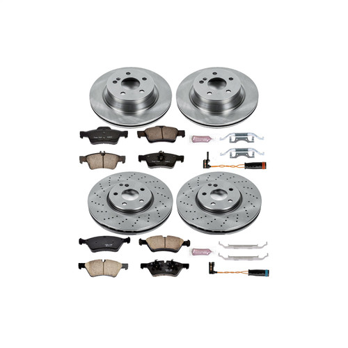 PowerStop KOE6358 - Power Stop 07-09 Mercedes-Benz E350 Front & Rear Autospecialty Brake Kit