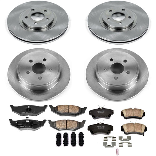 PowerStop KOE6180 - Power Stop 2010 Chrysler PT Cruiser Front & Rear Autospecialty Brake Kit