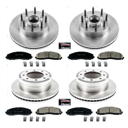 PowerStop KOE6820 - Power Stop 13-22 Ford F-350 Super Duty Front & Rear Autospecialty Brake Kit