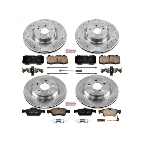PowerStop KOE6757 - Power Stop 12-13 Mercedes-Benz S350 Front & Rear Autospecialty Brake Kit