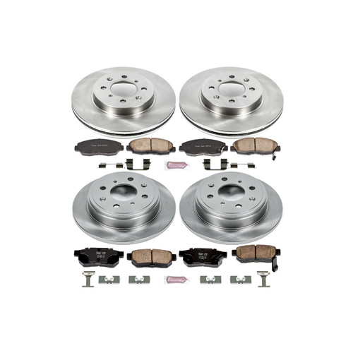 PowerStop KOE691 - Power Stop 99-00 Honda Civic Front & Rear Autospecialty Brake Kit