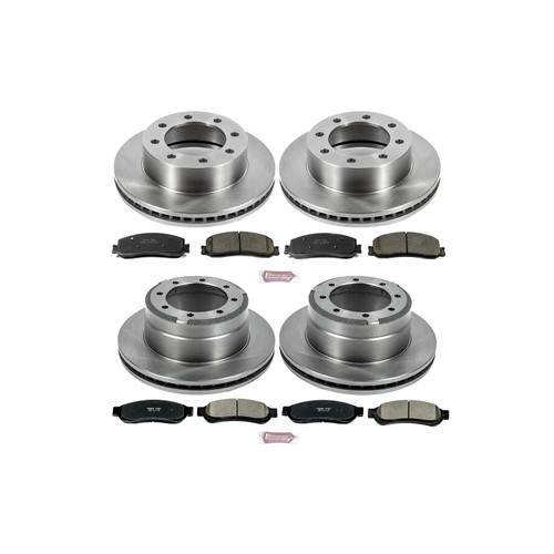 PowerStop KOE6546 - Power Stop 2012 Ford F-350 Super Duty Front & Rear Autospecialty Brake Kit