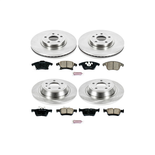 PowerStop KOE6556 - Power Stop 13-19 Ford Fusion Front & Rear Autospecialty Brake Kit