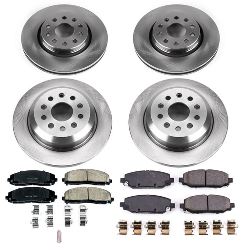 PowerStop KOE7938 - Power Stop 18-19 Jeep Wrangler Front & Rear Autospecialty Brake Kit