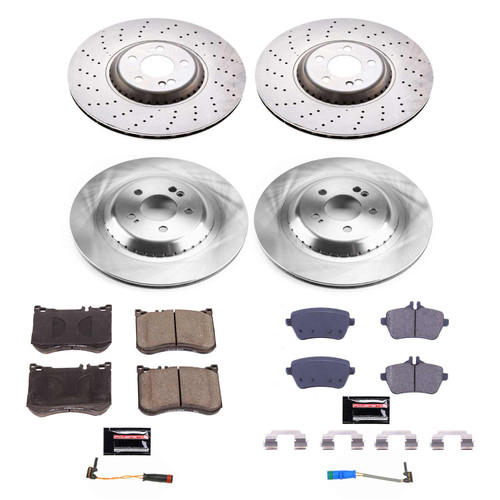 PowerStop KOE7853 - Power Stop 2017 Mercedes-Benz Maybach S550 Front & Rear Autospecialty Brake Kit