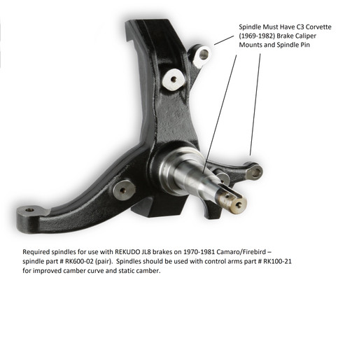 Rekudo RK400-21 - JL8 Front Calipers - Raw - As Forged Rekudo RK400-21 - JL8 Front Calipers - Raw - As Forged