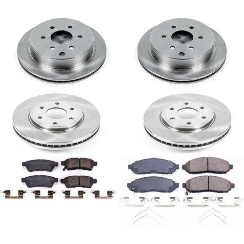 PowerStop KOE8357 - Power Stop 2019 Nissan Frontier Front & Rear Autospecialty Brake Kit