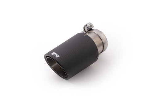 Remus 0006 83CSR - Universal Sport Exhaust 84mm Carbon Race Angled w/Carbon Ring & Adj Clamp Tail Pipe (Single)