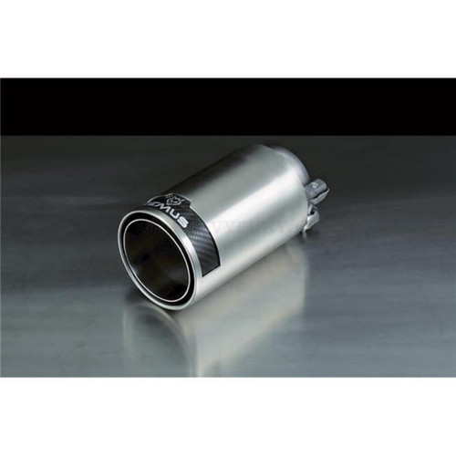 Remus 0006 98CR - Stainless Steel 98mm Straight w/Carbon Insert Tail Pipe (Single)