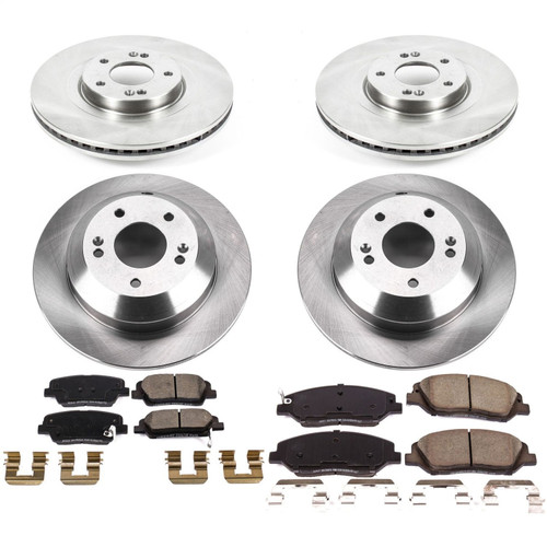 PowerStop KOE8281 - Power Stop 2019 Hyundai Santa Fe XL Front & Rear Autospecialty Brake Kit