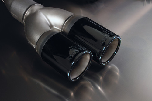 Remus 086012 1604B - 2012 BMW 3 Series F30/F31 2.0L (N20B20B) 76mm Black Chrome Tail Pipe Set