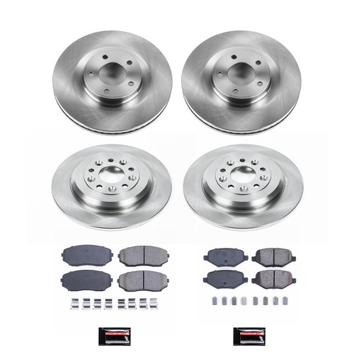 PowerStop KOE8847 - Power Stop 13-14 Ford Edge Front & Rear Autospecialty Brake Kit
