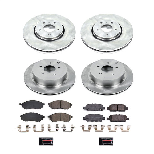 PowerStop KOE8878 - Power Stop 2014 Infiniti QX70 Front & Rear Autospecialty Brake Kit