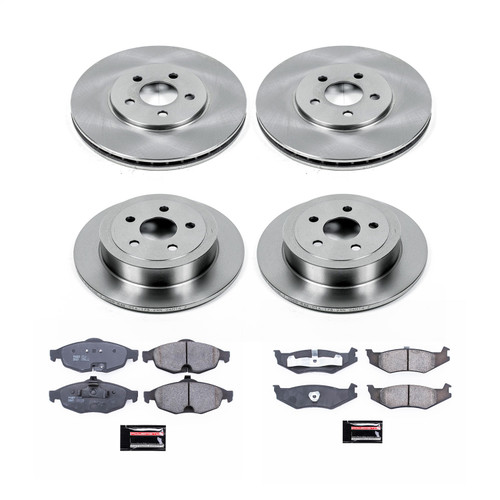 PowerStop KOE8969 - Power Stop 01-06 Dodge Stratus Front & Rear Autospecialty Brake Kit