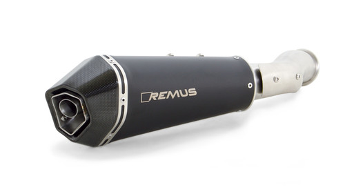 Remus 6783 655218 - 2018 KTM 790 Duke 77 kW (Euro 4) Hypercone Black Slip On w/Heat Shield