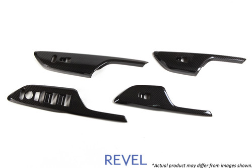 Revel 1TR4GT0AH07 - GT Dry Carbon Window Switch Panels (FL/FR/RL/RR) 16-18 Honda Civic - 4 Pieces