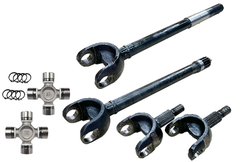 Revolution Gear And Axle DC-D44-JLJT-2PC - Jeep Wrangler JL and JT Chromoly Discovery Series Front Axle Kit Revolution Gear