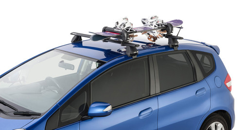 Rhino-Rack 573 - Universal Ski/Snowboard Carrier - Fits 3 Pairs of Skis or 2 Snowboards - Black