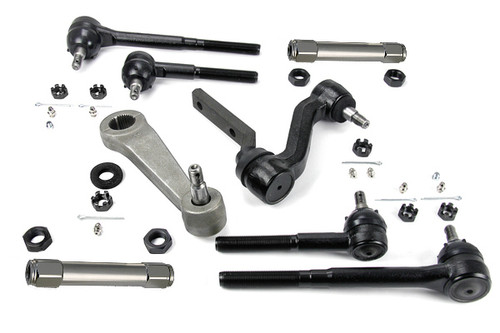 Ridetech 11169576 - Steering Linkage Kit For 1968-1969 Camaro And 1968-1974 Nova W/ Power Steering Idler Arm Pitman Arm Inner Tie Rods Outer Tie Rods And Billet Tie Rod Adjusters