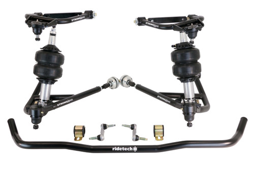 Ridetech 11300298 - HQ Air Suspension System For 1967-1970 Impala HQ Front Shockwaves Upper And Lower Strongarms Rear Coolride W/ HQ Shocks Rear Upper And Lower Strongarms And Front And Rear Sway Bars