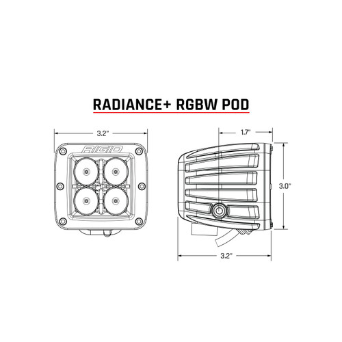Rigid 202053 - Radiance Plus Pod RGBW Pair