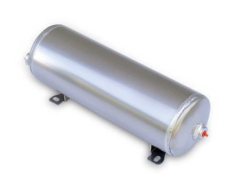 Ridetech 31912100 - 2 Gallon Aluminum Air Tank W/ Two 1/4 Inch NPT Ports And One 1/8 Inch NPT Port20.53 Inch Long And 6.14 Inch Diameter