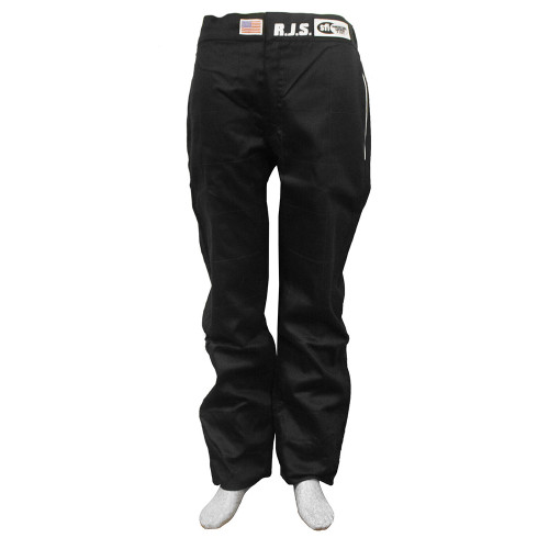 RJS Safety 200500105 - Pants Elite Large SFI- 3.2A/20 Black