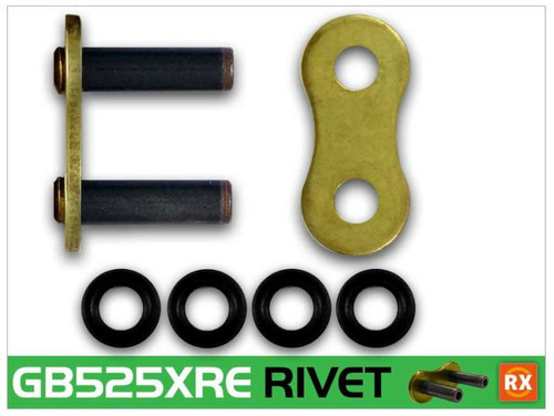 RK Chain GB525XRE-RL - GB525XRE-RIVET - Gold