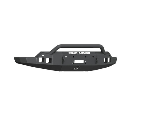 Road Armor 2191F4B - 19-21 GMC Sierra 1500 Stealth Front Winch Bumper w/ Pre-Runner Guard - Tex Blk