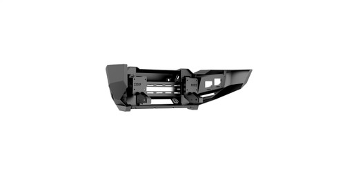Road Armor 2202DF-B0-P2-MR-BH-B - 20-23 GMC 2500/3500 iD Front Bumper / Shackles / Standard End Pods / Beauty Ring - Black