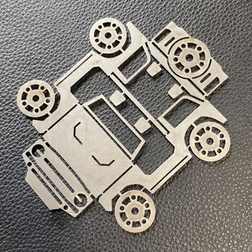 Rock Slide Engineering AC-PR-BDB - Bronco Business Card Holder Flat Stainless Steel Bendy Bronco