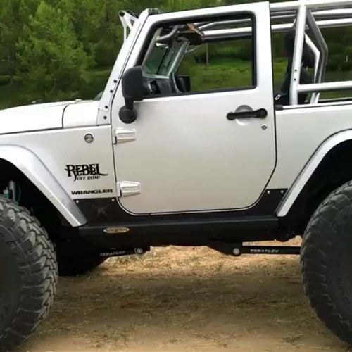 Rock Slide Engineering AX-SS-RG-JK2 - JK 2 Door Step Slider Rocker Guards