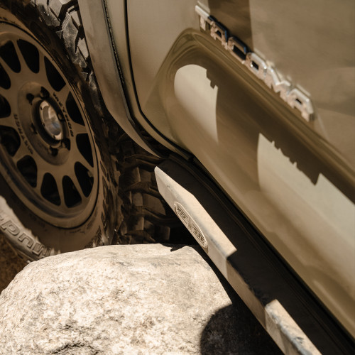 Rock Slide Engineering BD-SL-100-TACO - Tacoma Rock Sliders For 05-23 Toyota Tacoma Standard Bed Black Powdercoat Steel