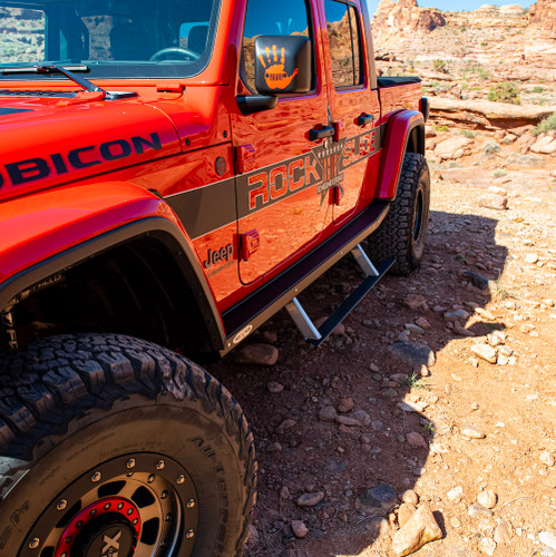 Rock Slide Engineering BD-SS-301-JT4 - JT Gladiator Side Step Sliders For 24-25 Jeep Gladiator Set
