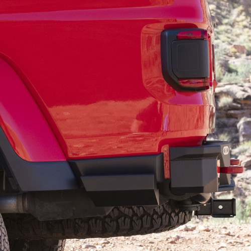 Rock Slide Engineering BR-100-JT4 - Gladiatror Rear Rock Sliders for 20-Pres Jeep Gladiator JT Steel Powdercoat