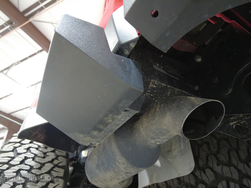 Rock Slide Engineering BR-100-JT4 - Gladiatror Rear Rock Sliders for 20-Pres Jeep Gladiator JT Steel Powdercoat