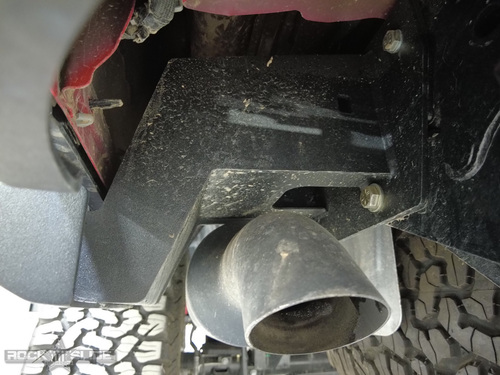 Rock Slide Engineering BR-100-JT4 - Gladiatror Rear Rock Sliders for 20-Pres Jeep Gladiator JT Steel Powdercoat