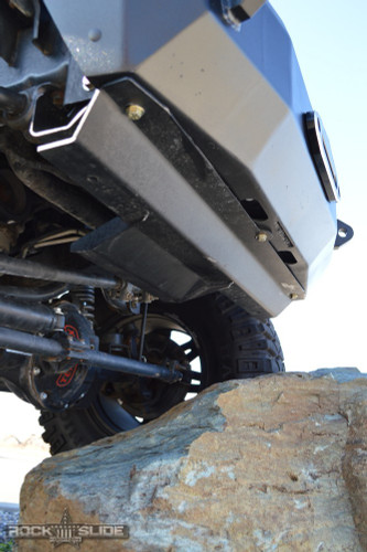 Rock Slide Engineering FB-SP-100-JK - Jeep JK Front Bumper Skid Plate For 07-18 Wranger JK Rigid Series Steel Powdercoat Black