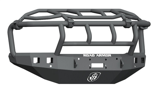 Road Armor 315R3B - 15-19 Chevy 2500-3500 Stealth Front Winch Bumper w/Titan II Intimidator Guard - Tex Blkf