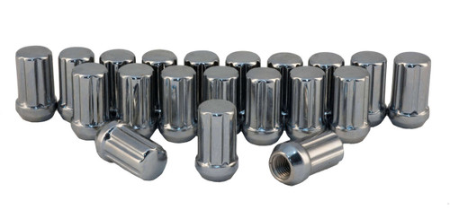 Rocket Racing Wheels C7004-SET - 1/2 Chrome 7-Spline Drive Lug Nuts, 20-Piece Set