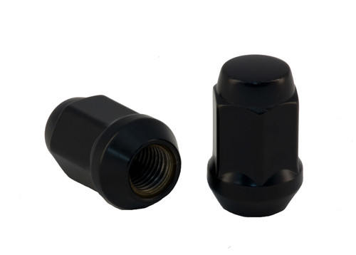 Rocket Racing Wheels C1702B - 7/16 Black Bulge Acorn Lug Nut, 3/4 Hex, Single Piece