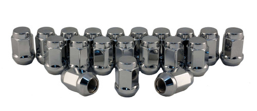 Rocket Racing Wheels C1702H-SET - 7/16 Chrome Bulge Acorn Lug Nuts, 3/4 Hex, 20-Piece Set