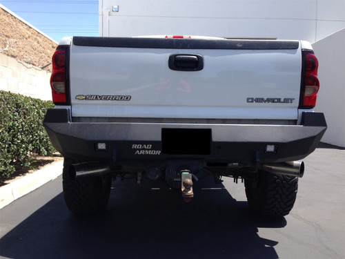 Road Armor 34200B - 00-07 GMC 2500 Stealth Rear Winch Bumper - Tex Blk
