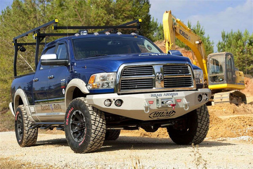 Road Armor 40800B - 10-18 Ram 2500 Stealth Front Winch Bumper - Tex Blk